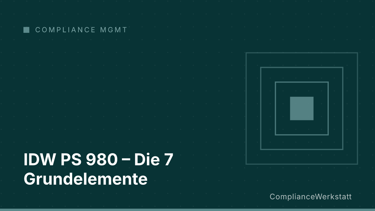 IDW PS 980 – Die 7 Grundelemente