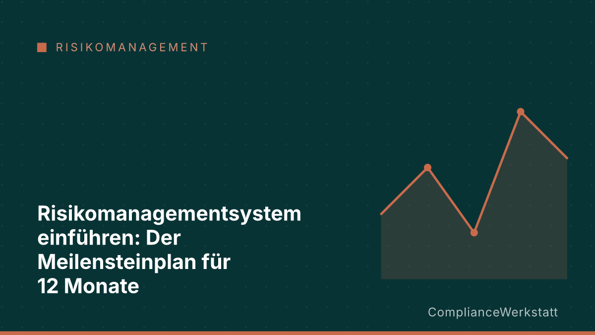Risikomanagementsystem einführen: Der Meilensteinplan für 12 Monate