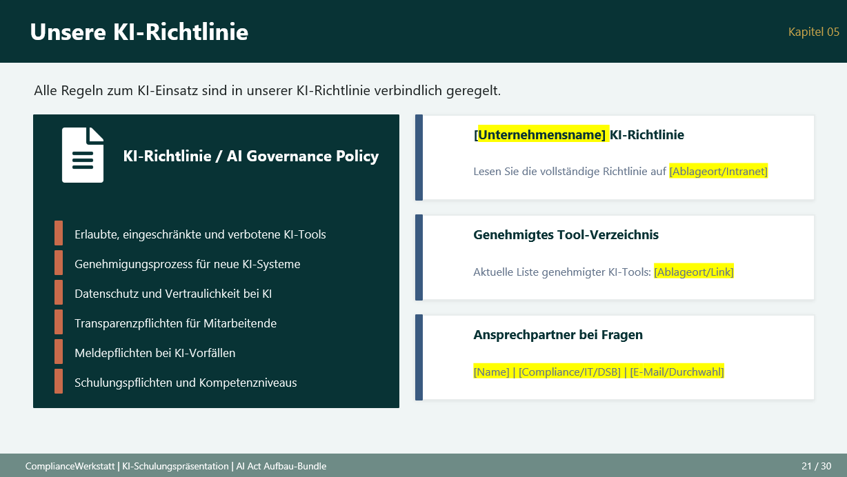 EU AI Act: Awareness Schulungspräsentation – Thumbnail 7