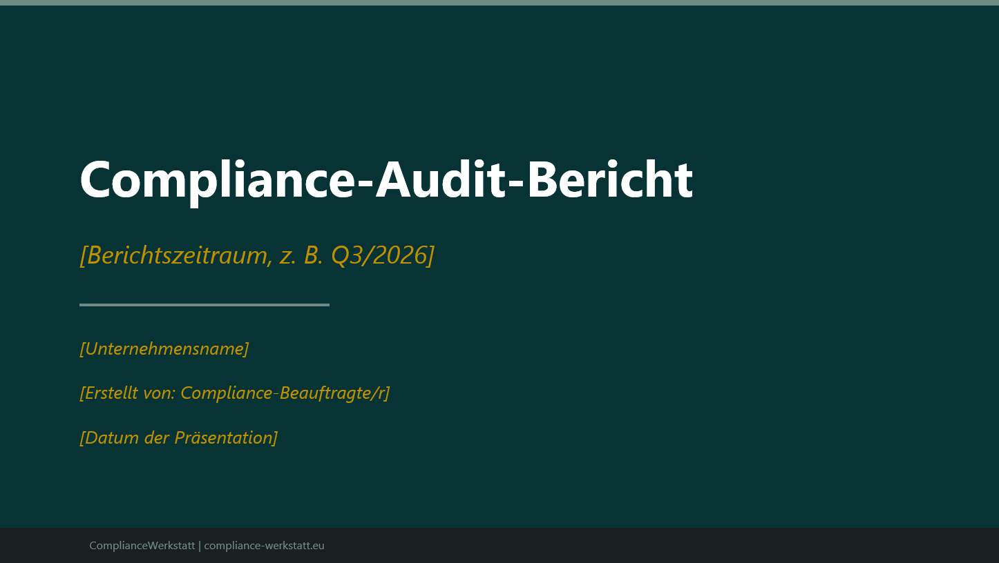Compliance-Audit Bericht