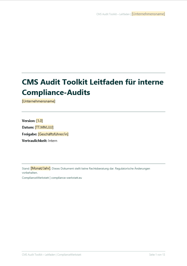 Compliance-Audit Prüfungskatalog – Thumbnail 5