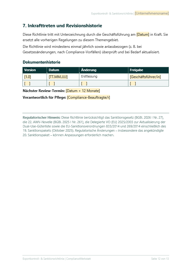 Exportkontrolle & Sanktionen Richtlinie – Thumbnail 5