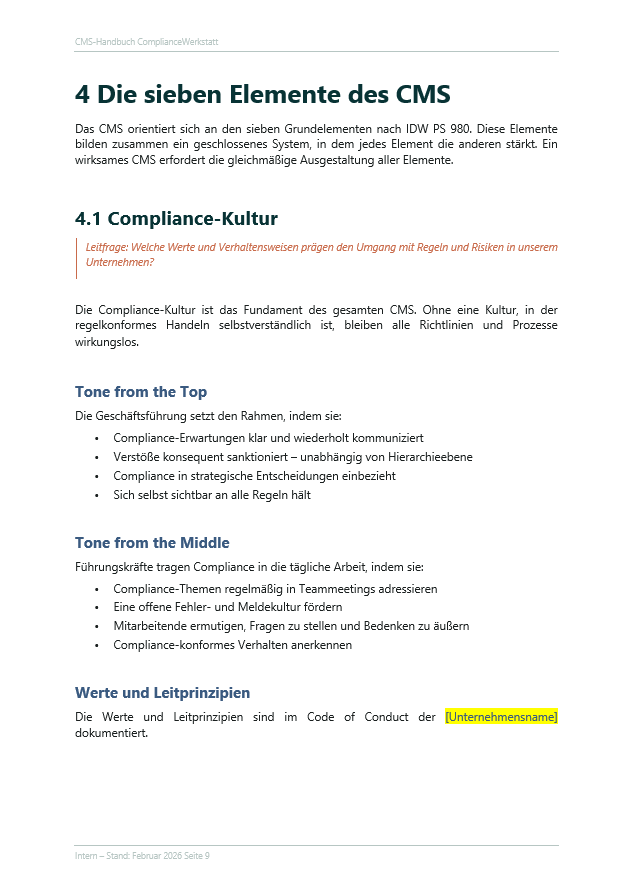 Compliance Handbuch – Thumbnail 4