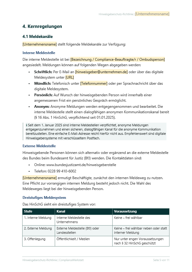 Hinweisgeberschutz Richtlinie – Thumbnail 4