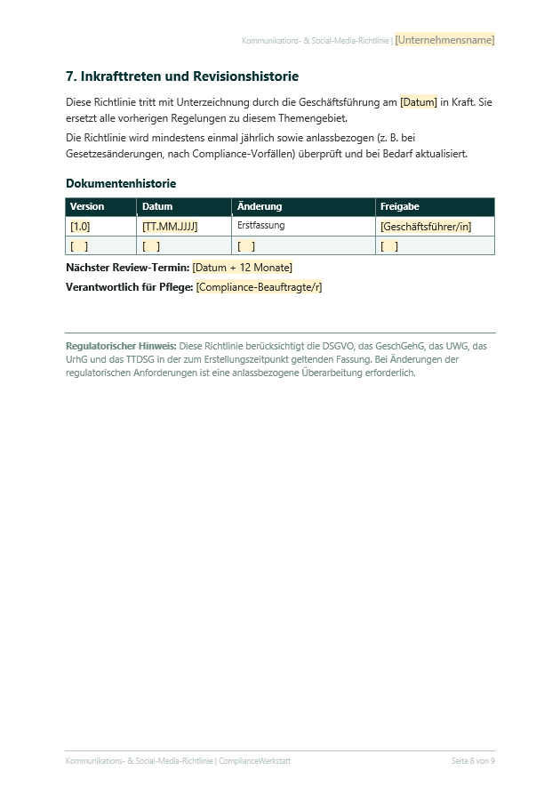 Kommunikation & Social Media Richtlinie – Thumbnail 4