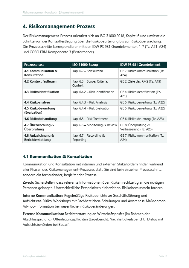 Risikomanagement-Handbuch Vorlage – Thumbnail 6