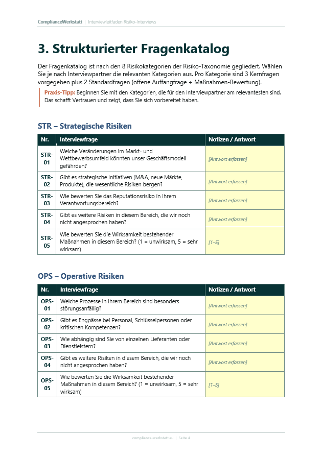 Interviewleitfaden Risiko-Interviews – Thumbnail 3