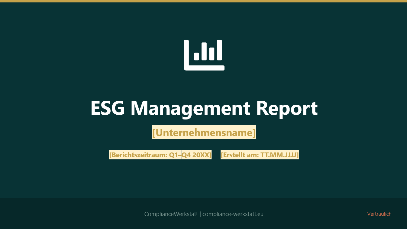 ESG Management Report Template