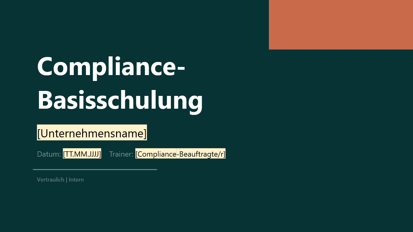Compliance Awareness Schulung (Basis)